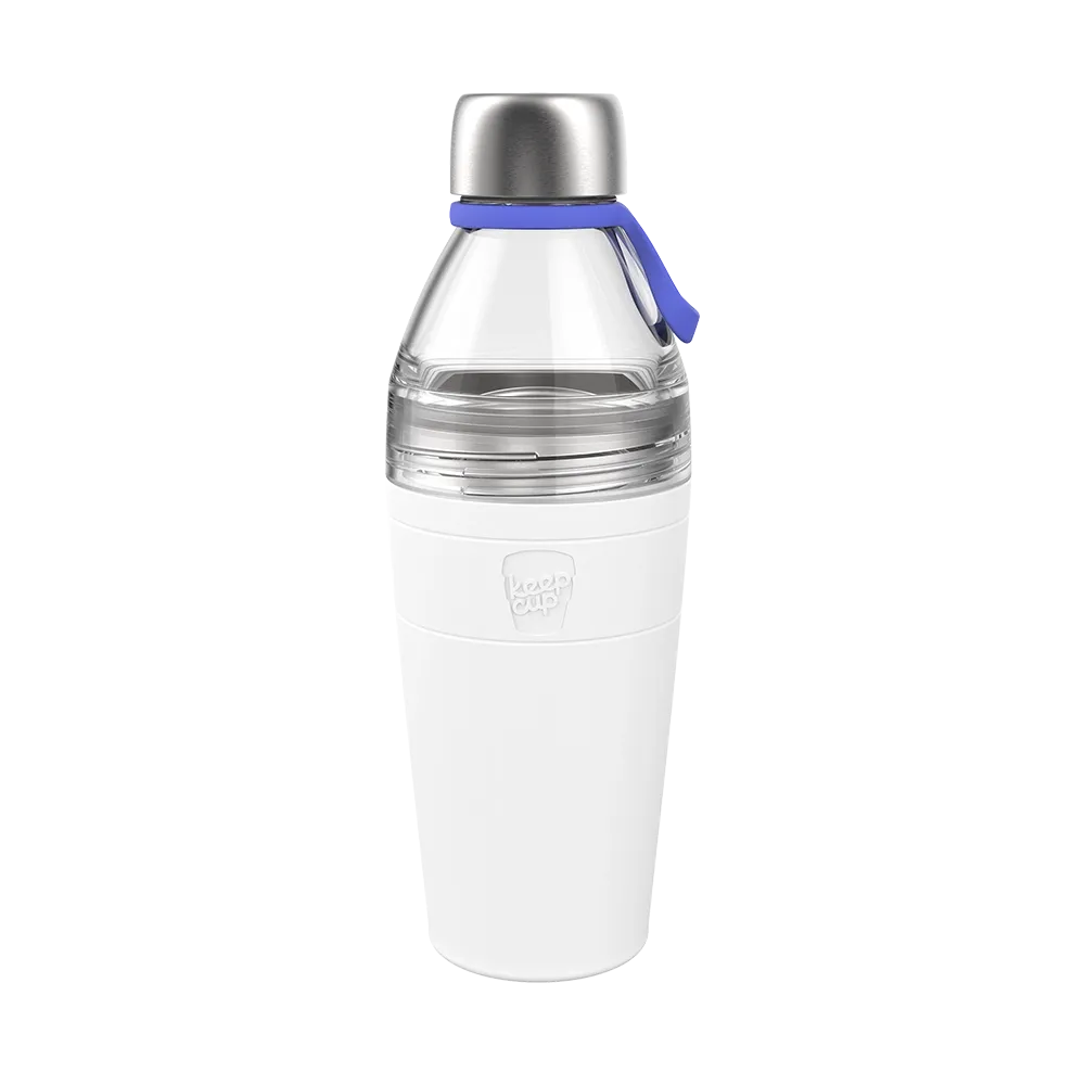 Helix Bottle Clear Top - 22oz | White