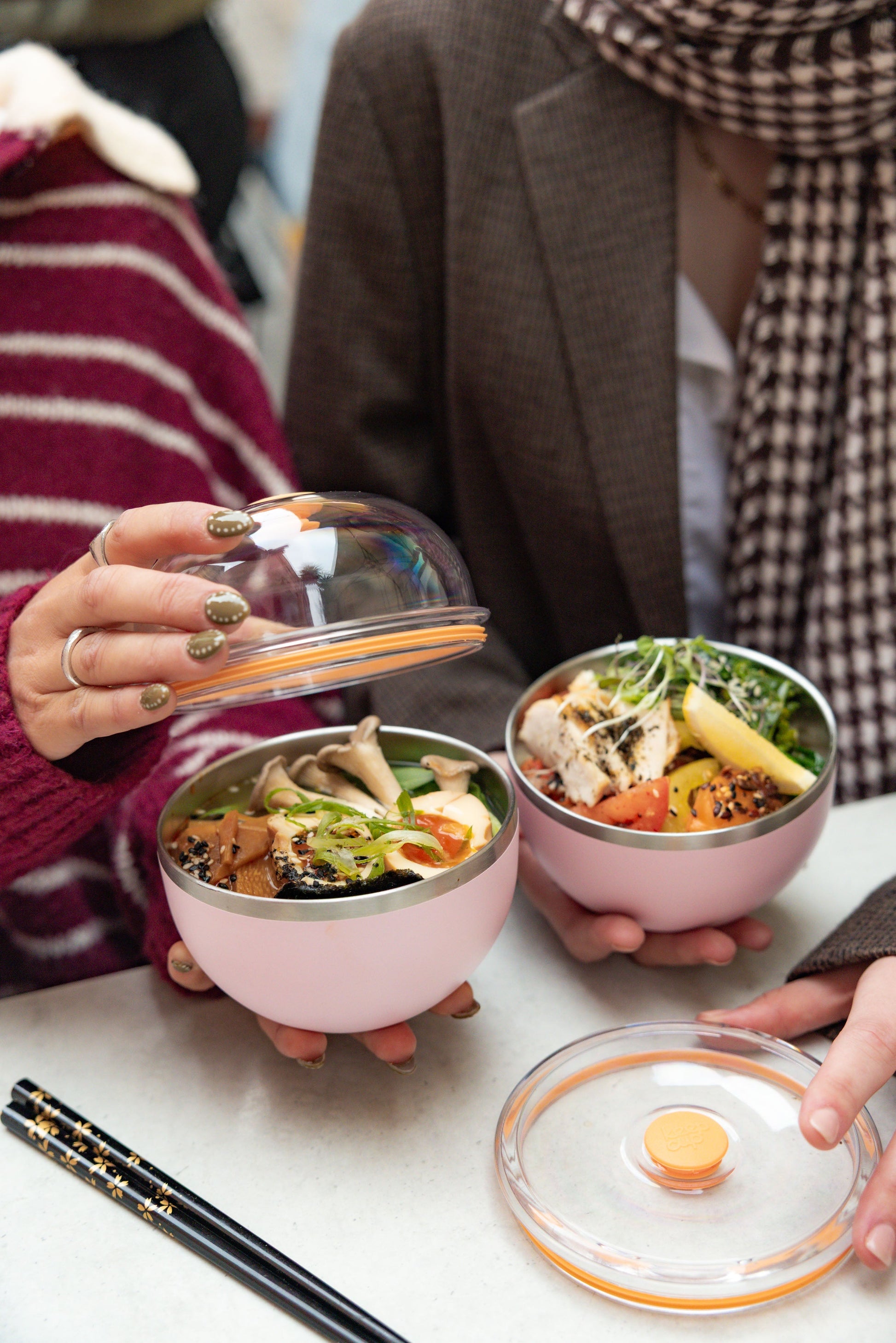 Go Bowl Luxe - Flat Lid | Pashmak Pink