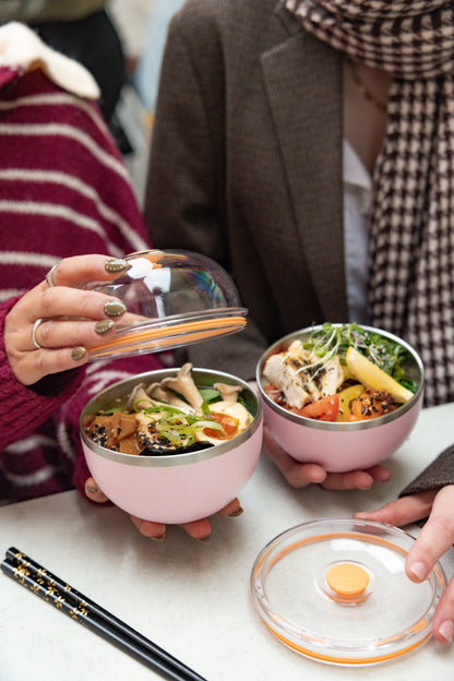 Go Bowl Luxe - Flat Lid | Pashmak Pink