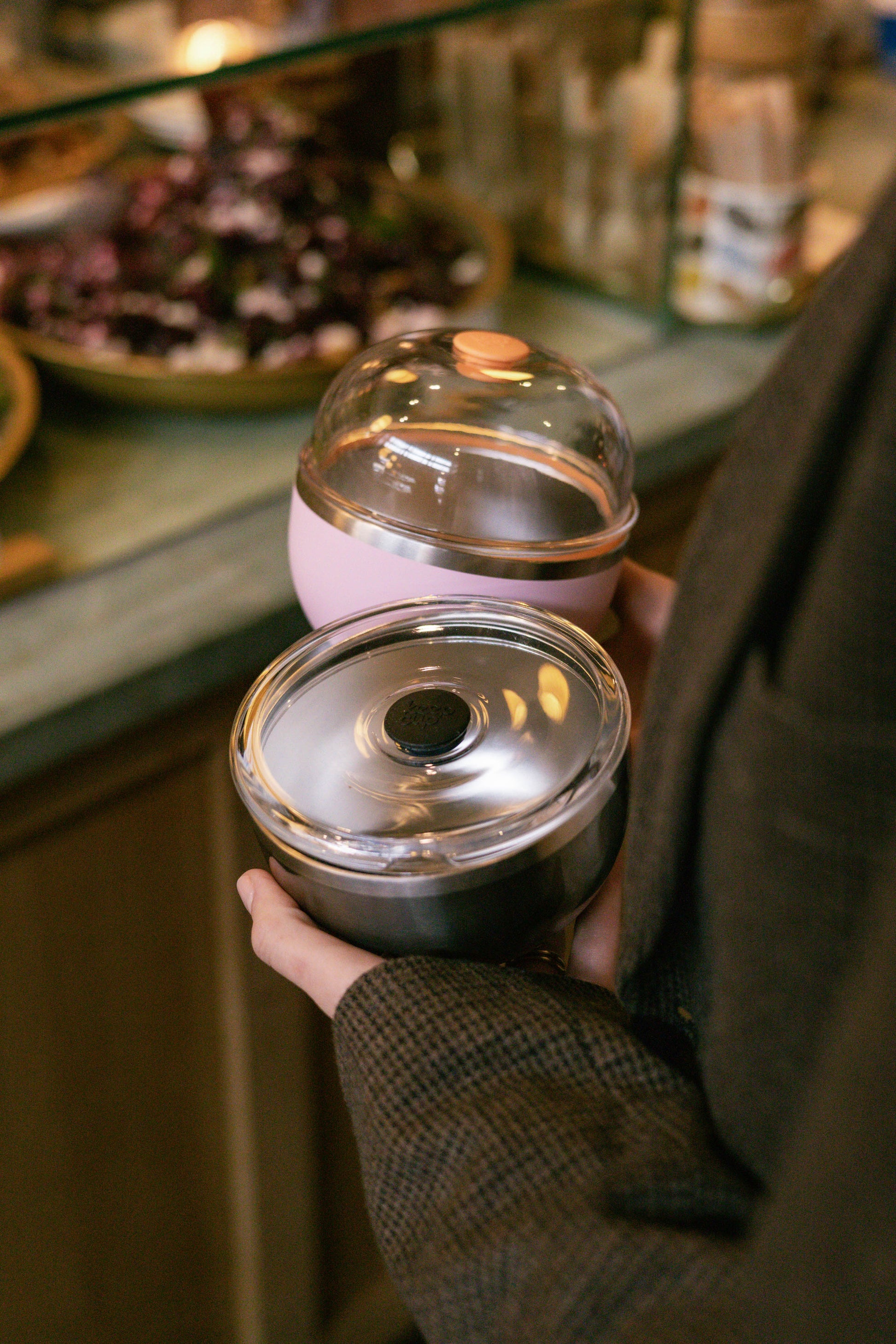 Go Bowl Luxe - Flat Lid | Pashmak Pink