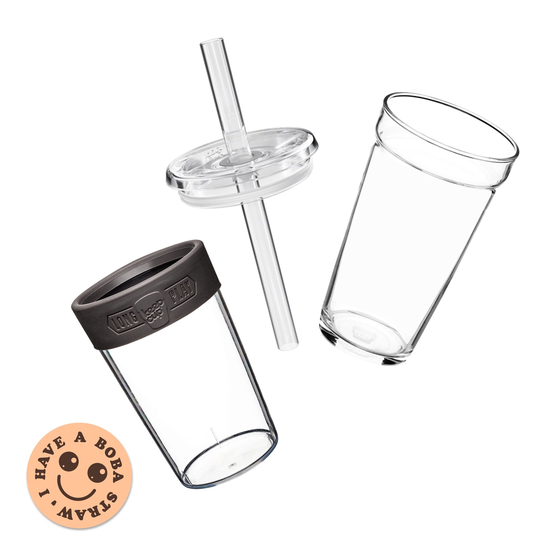 Cold Cup Longplay Boba - L 16oz | Chalk