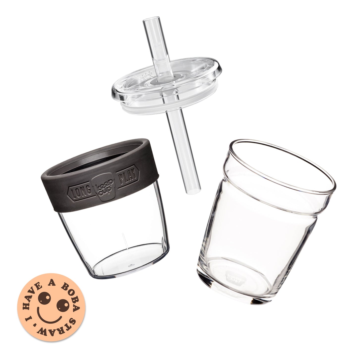 Cold Cup Longplay Boba - M 12oz | Chalk
