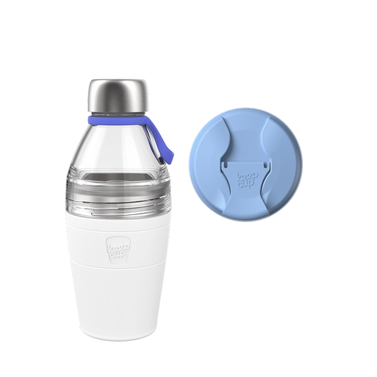 Commuter Bundle - M 18oz | Orchid with Clear Bottle Lid